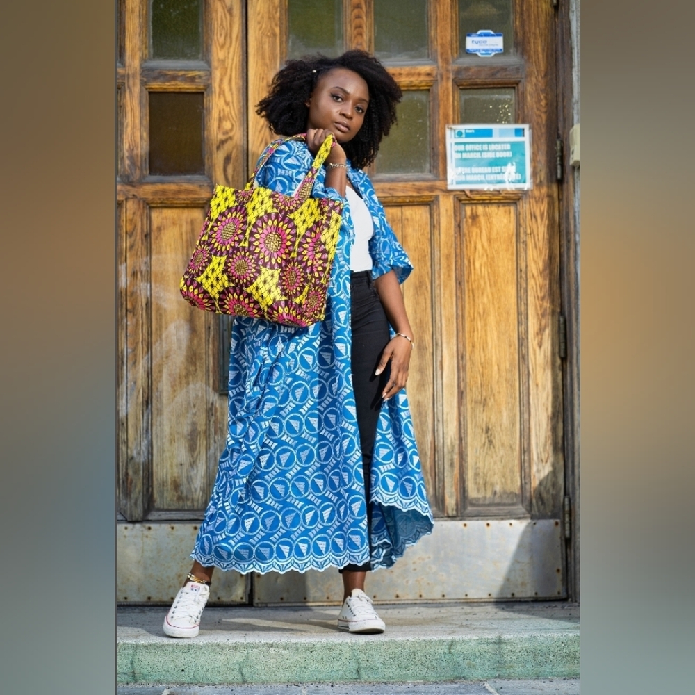 African Print Recycled Women Tote 's Bag
